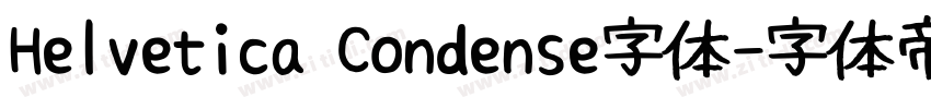 Helvetica Condense字体字体转换